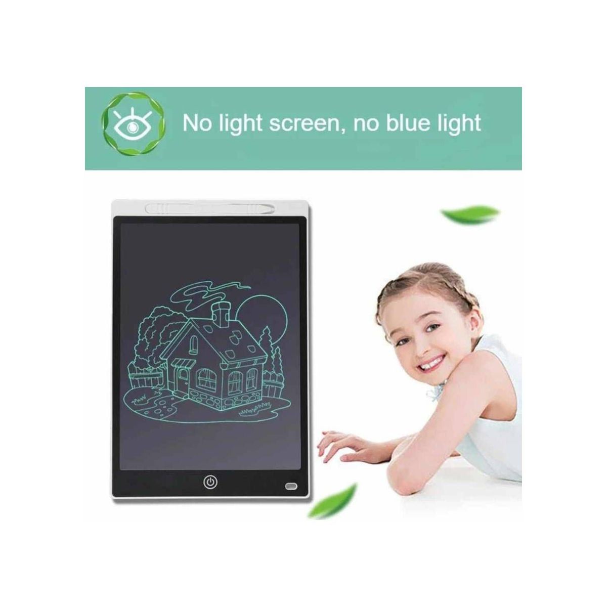 GENERICO - Tablet Pizarra Lcd Dibujo para Niños 12 Pulgadas BLANCO