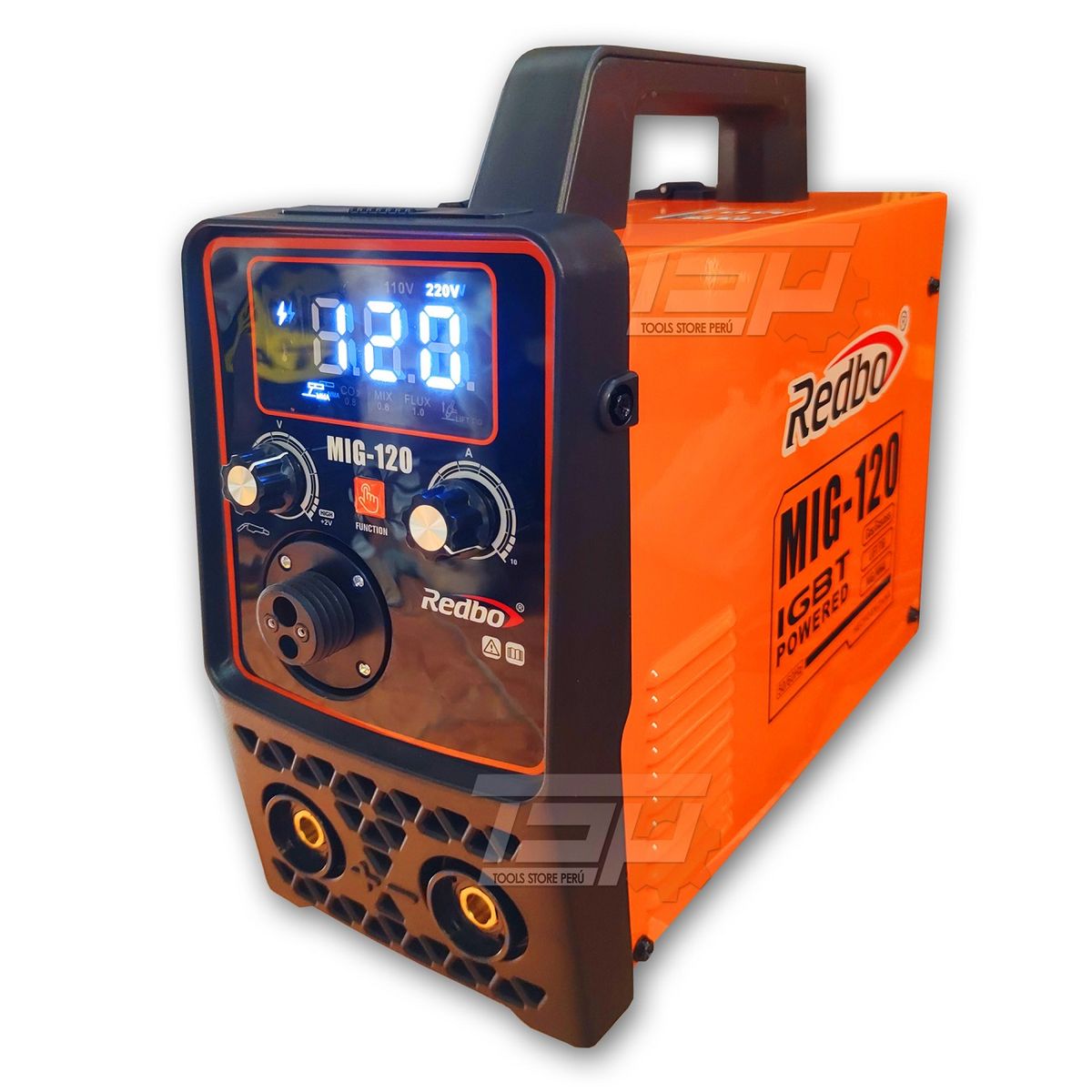 REDBO - Máquina de Soldar Mig 120A REDBO Multiproceso + Amoladora 800w Rankor