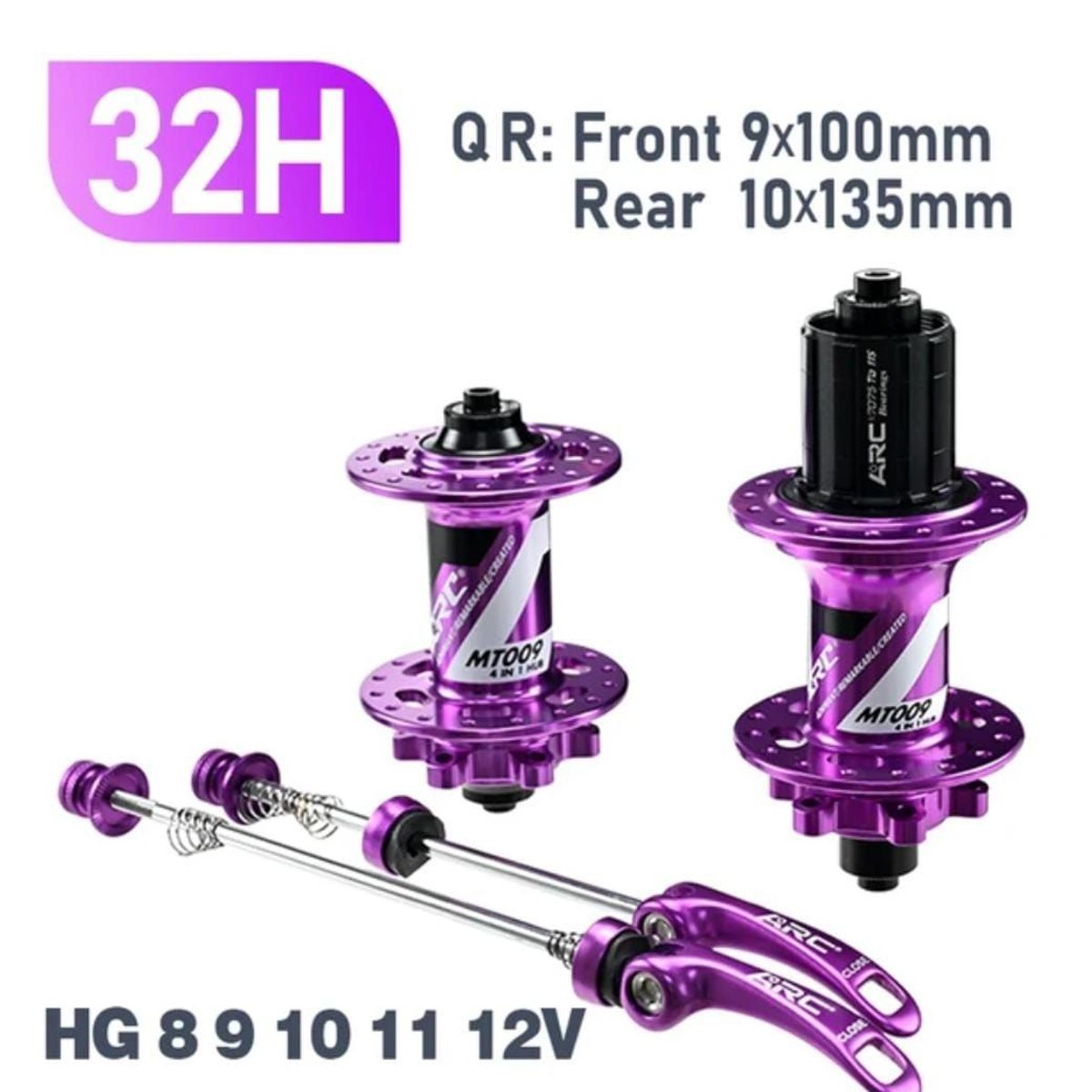ARC - Masas arc MT009 mtb hub 32h - 8, 9, 10, 11 velocidades