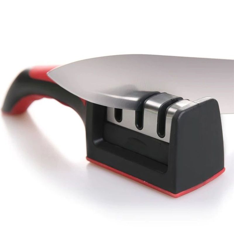 GENERICO - AFILADOR DE CUCHILLOS DE 3 ETAPAS MANUAL