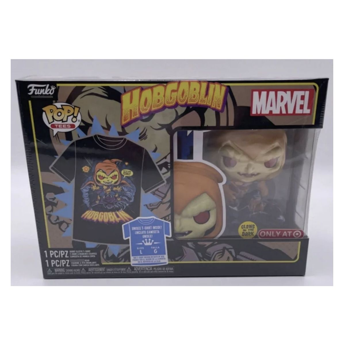 FUNKO - Hobgoblin Box Funko Pop + Polo Talla L Spiderman Exclusivo