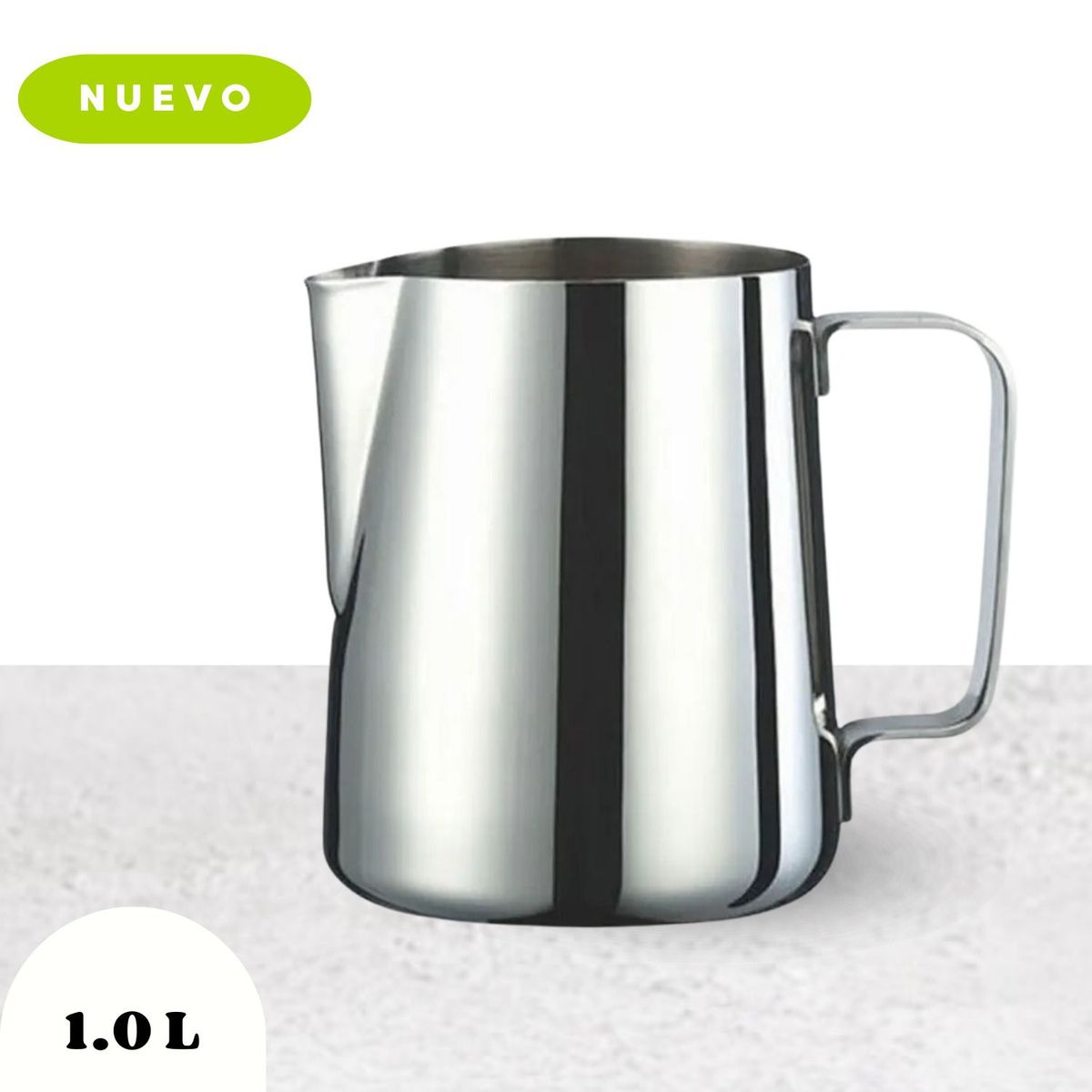 GENERICO - Jarra de leche de acero inoxidable 1LT