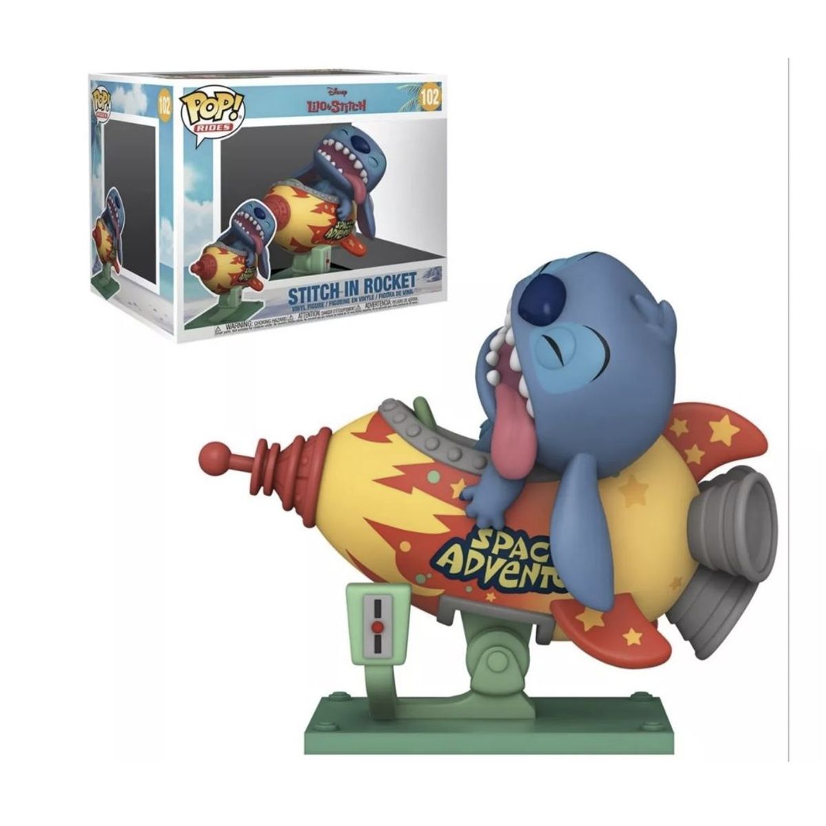 FUNKO - Stitch En Cohete Funko Pop 102 Lilo Y Stitch Ride
