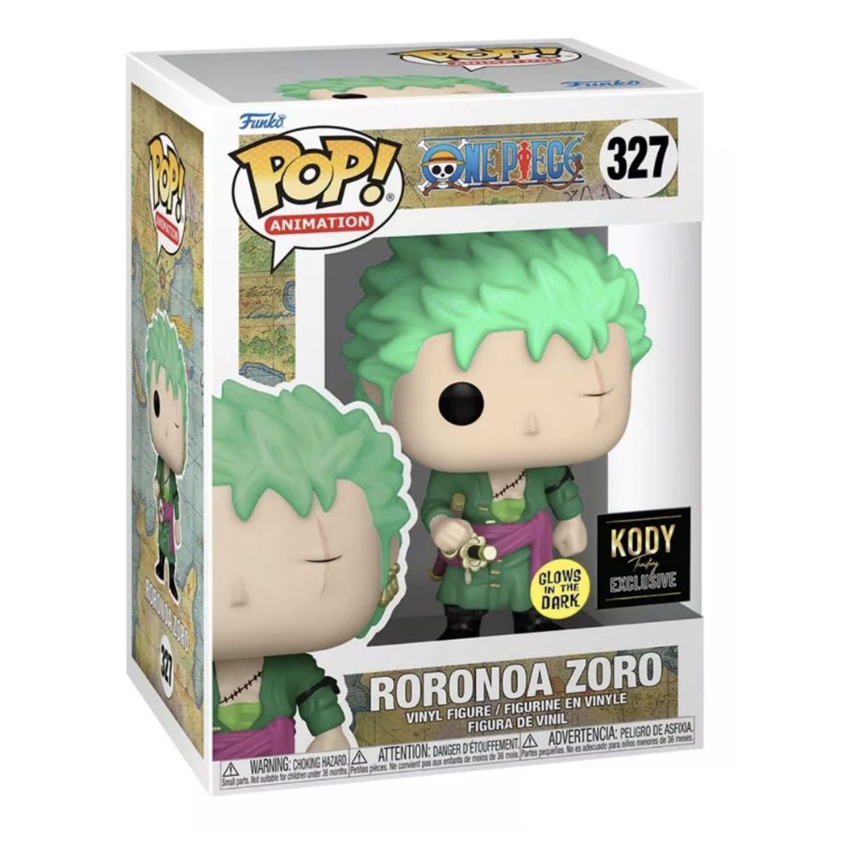FUNKO - Roronoa Zoro Funko Pop 327 One Piece Exclusivo Gitd