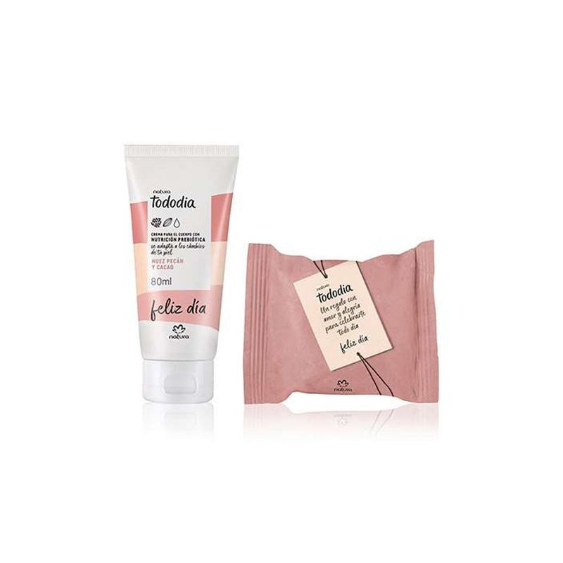 NATURA - Tododia Nuez Pecan y Cacao Hidratante Corporal y Jabon en Barra