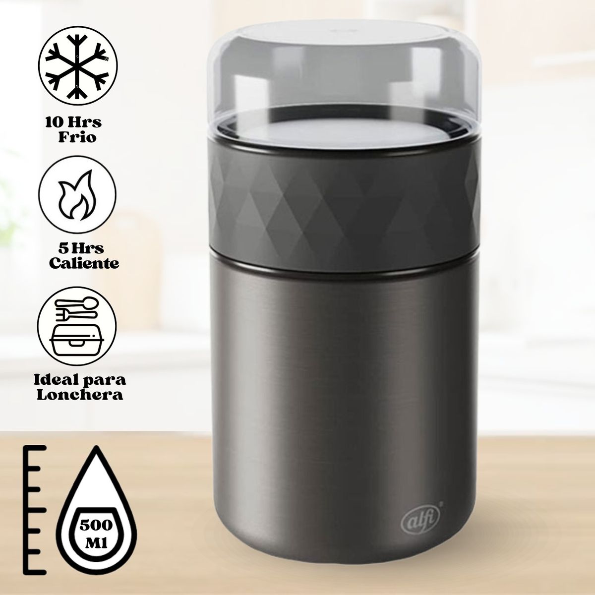 THERMOS - Termo Para  Alimentos Alfi 2 EN 1 500 Ml