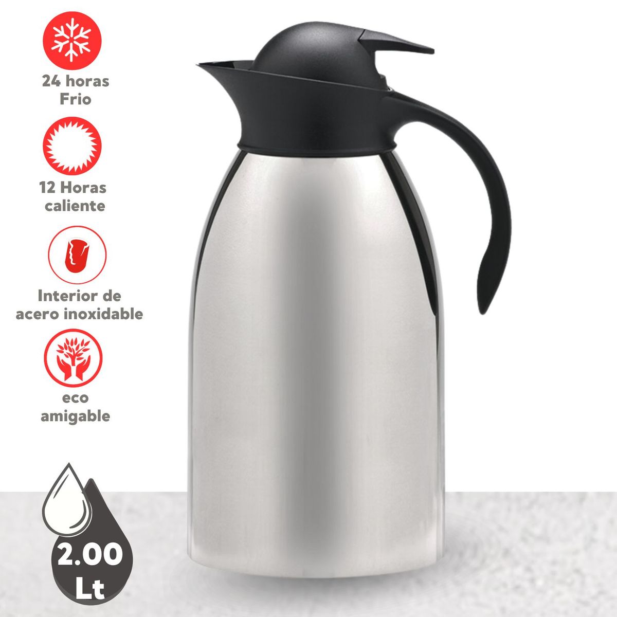 THERMOS - JARRA TÉRMICA DE ACERO CARAFE DE ACERO 2LT