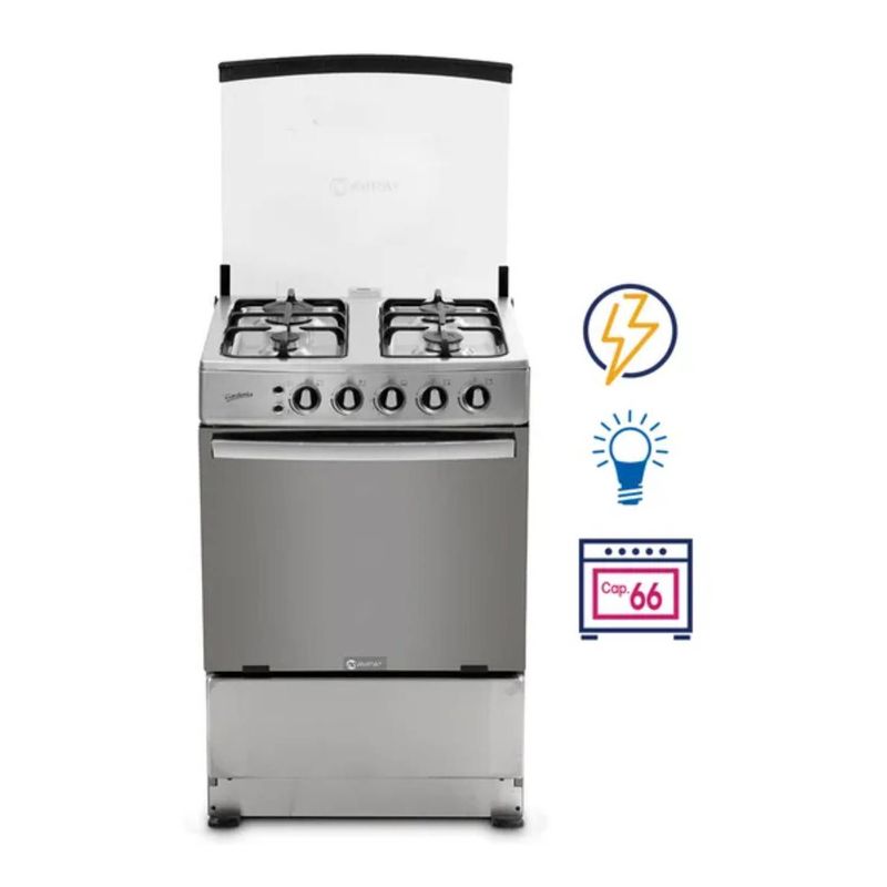MIRAY - Cocina Miray Gardenia 4 Hornillas Encedido y Luz