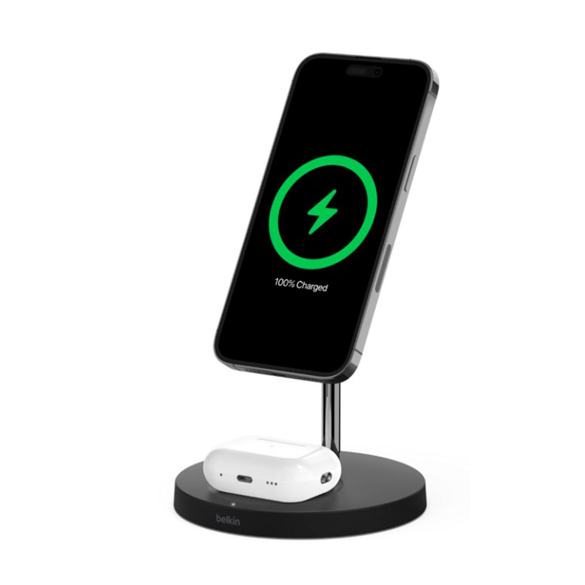 BELKIN - BASE DE CARGA BELKIN MAGSAFE 2 EN 1, 15V PARA APPLE PN: WIZ010TTBK.