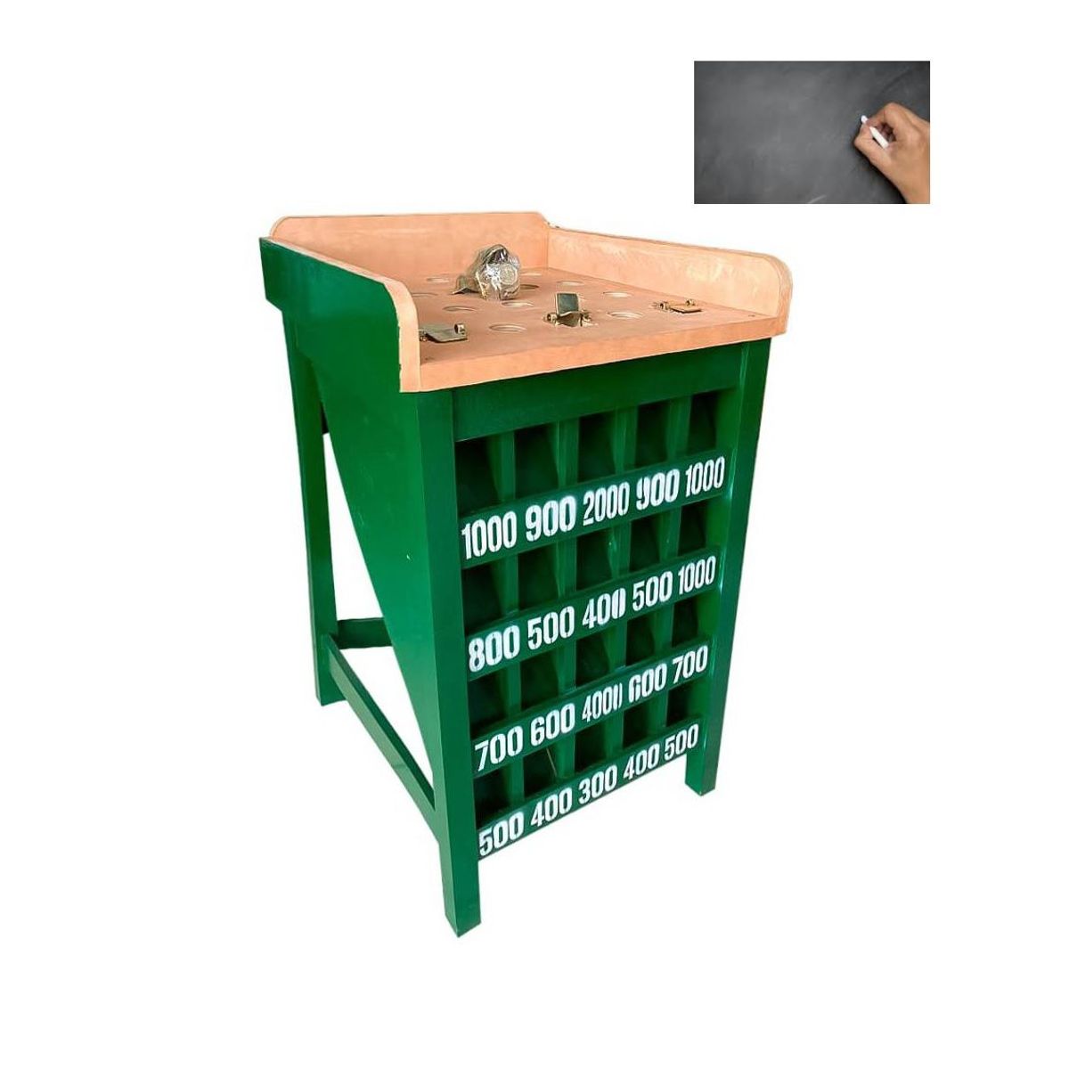 OEM - JUEGO DE MESA SAPO MADERA CLASICO + PIZARRA