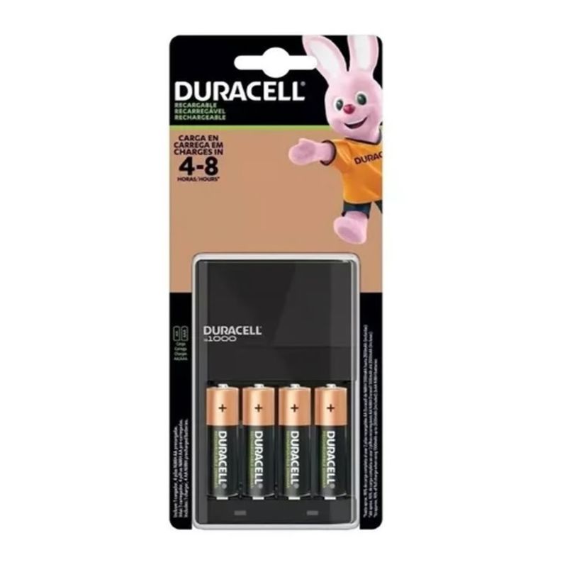 DURACELL - Cargador Pilas Recargables Duracell + Pilas AA 2500mah Original