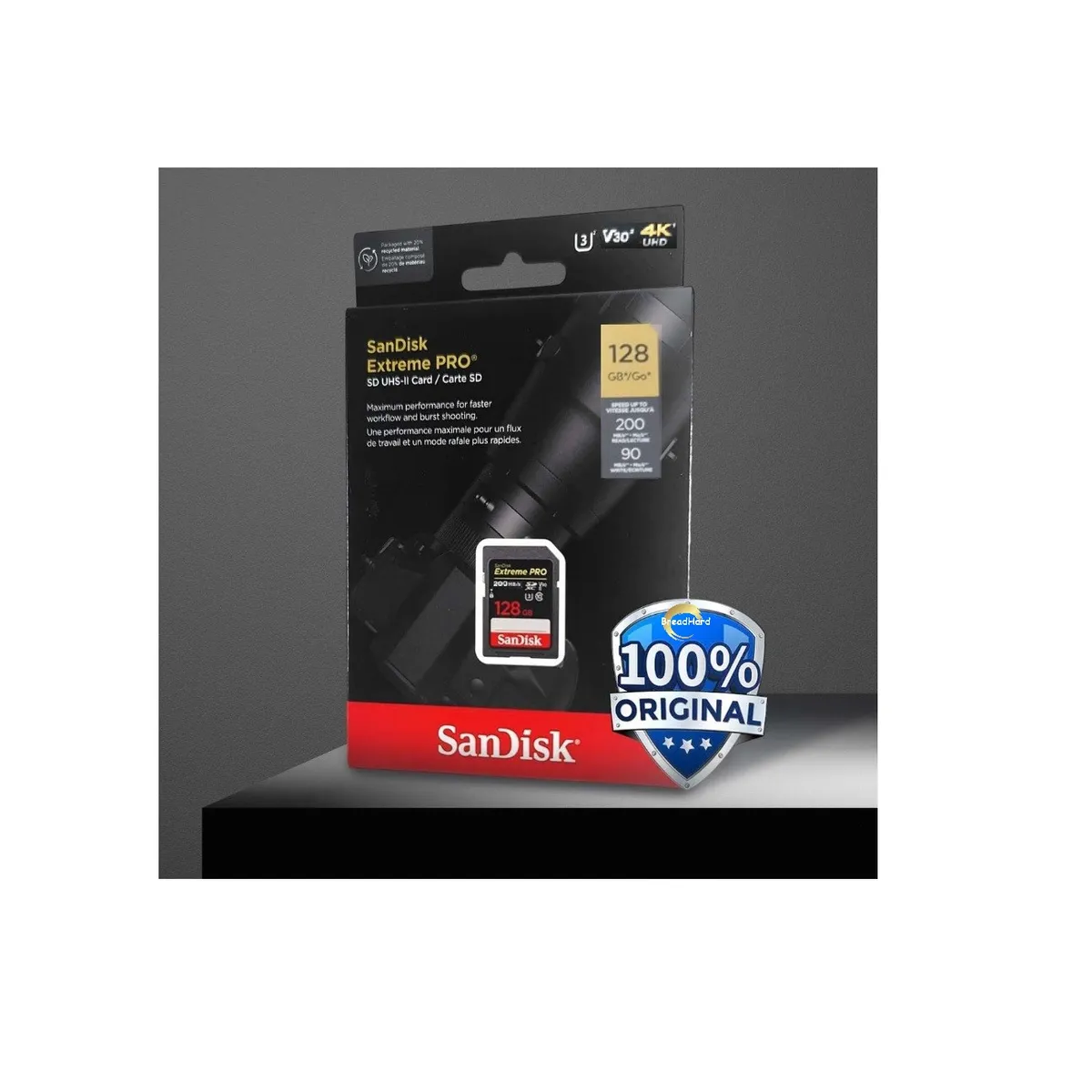 SANDISK - Tarjeta Memoria extreme Pro 128gb 200mbs Sony Canon Original