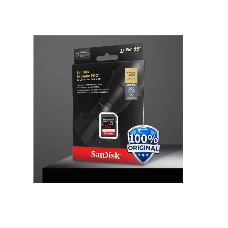 SANDISK - Tarjeta Memoria extreme Pro 128gb 200mbs Sony Canon Original