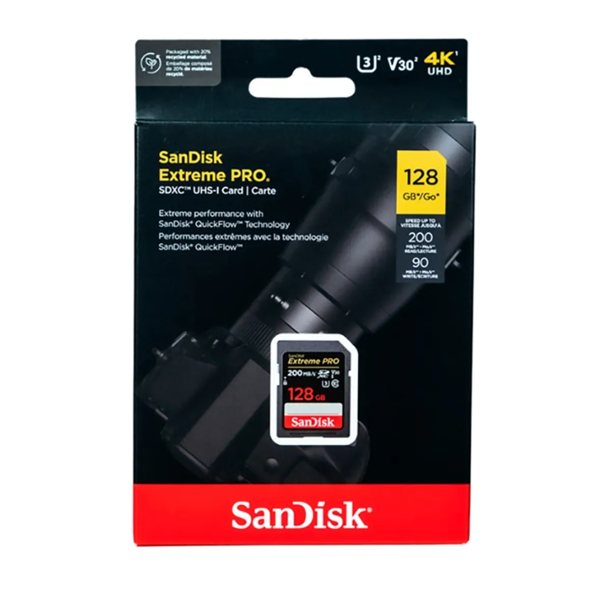 SANDISK - Tarjeta Memoria extreme Pro 128gb 200mbs Sony Canon Original