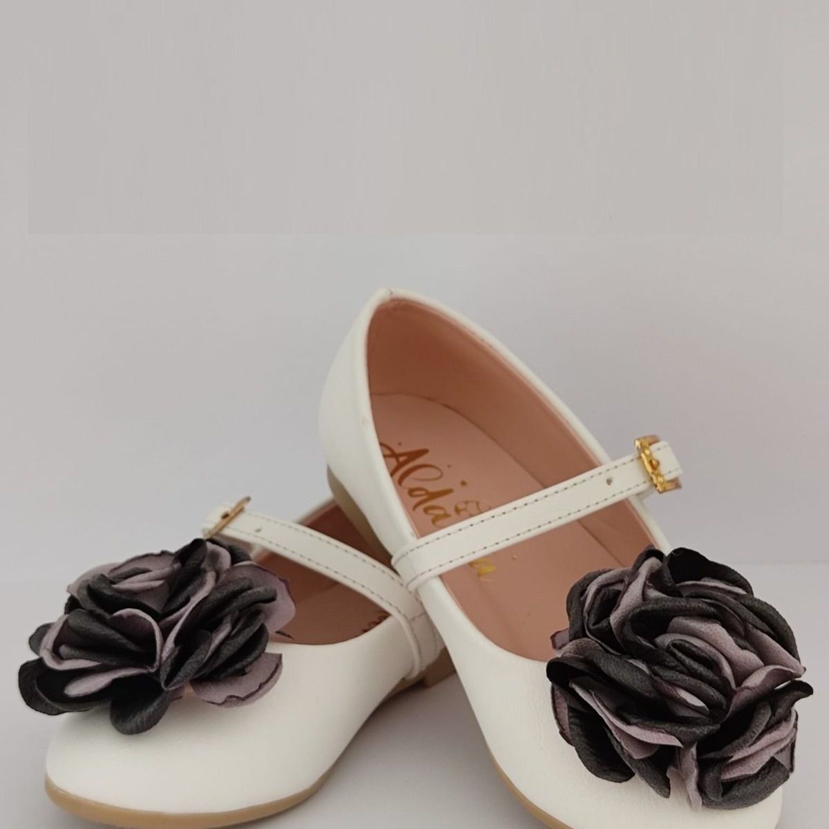 GENERICO - Zapatos flor seda negro