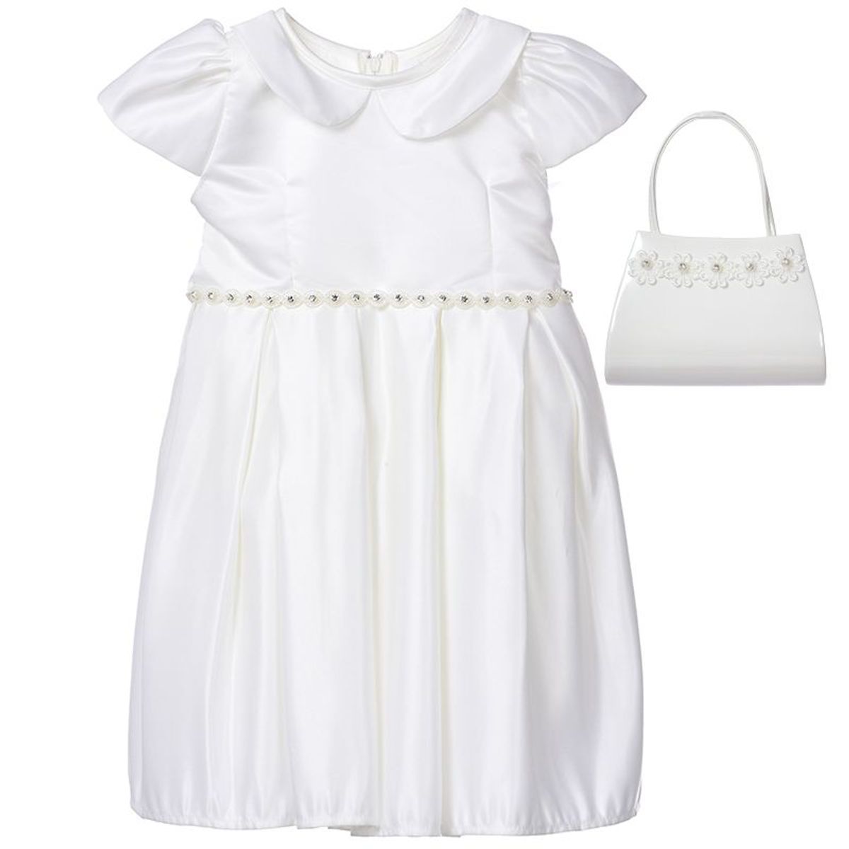 GENERICO - Vestido para Niña Blanco de Bautizo Alma