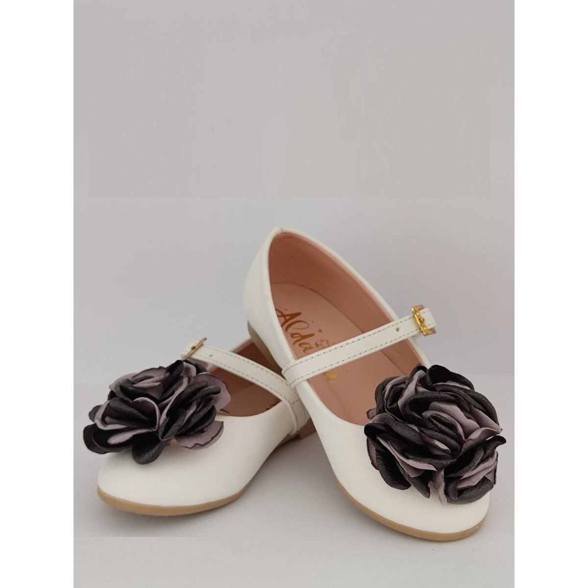 GENERICO - Zapatos flor seda negro