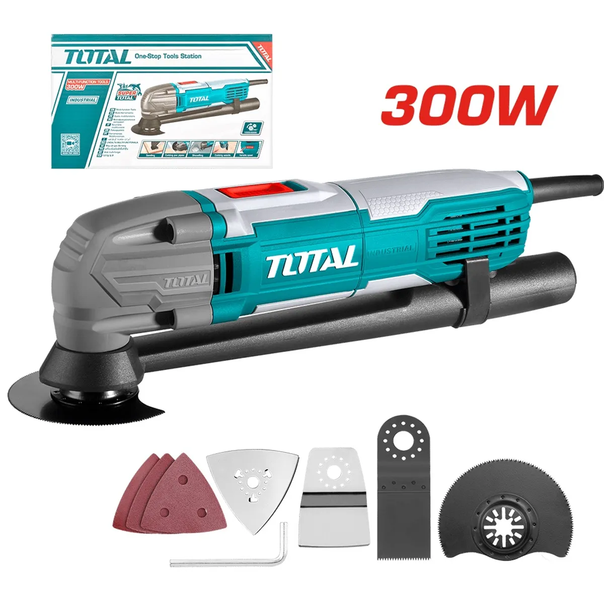 TOTAL TOOLS - HERRAMIENTA MULTIFUNCIÓN OSCILANTE 300W INDUSTRIAL TOTAL - TS3006