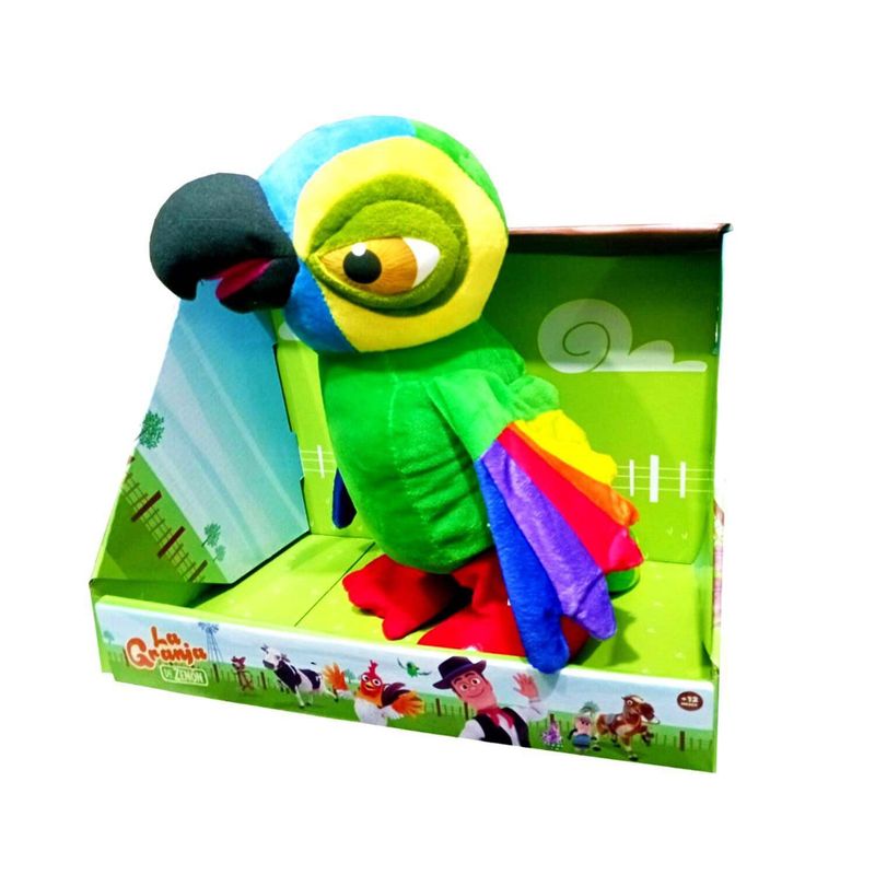 PELUCHE MUSICAL LORO PEPE GRANJA DE ZENON LA GRANJA DE ZENON