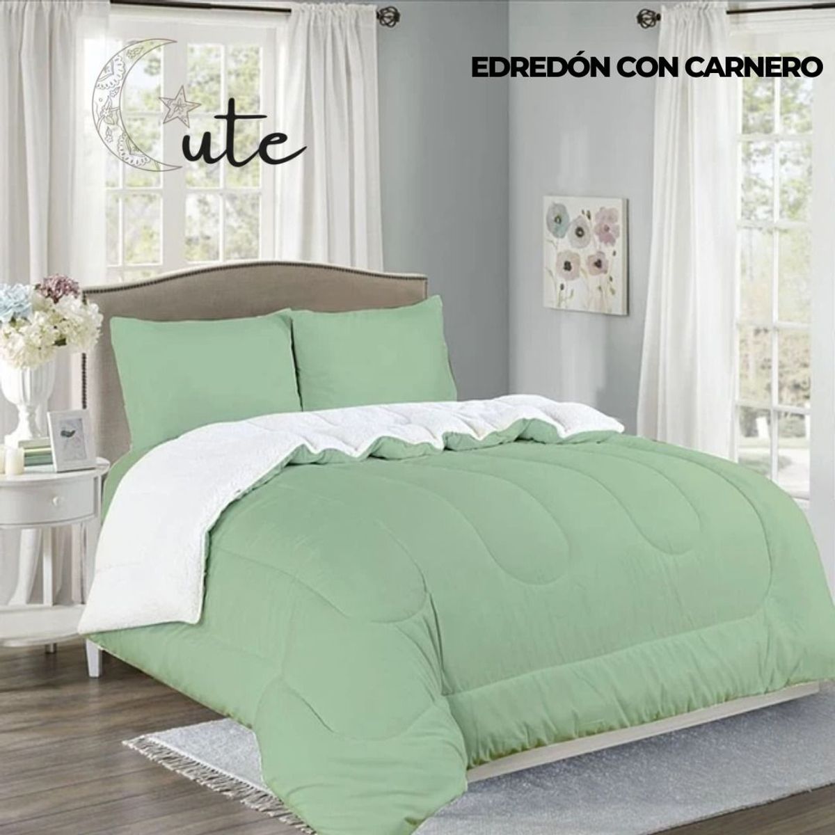 CASATEX - EDREDÓN CASATEX CON CARNERO DE 2 PLAZAS