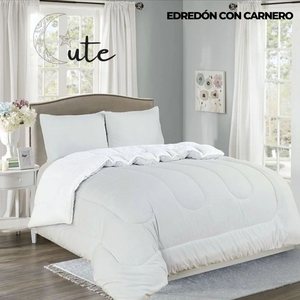 CASATEX - EDREDÓN CASATEX CON CARNERO DE 2 PLAZAS