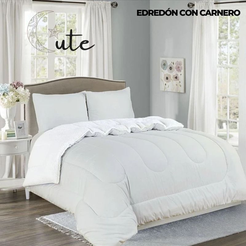 CASATEX - EDREDÓN CASATEX CON CARNERO DE 2 PLAZAS