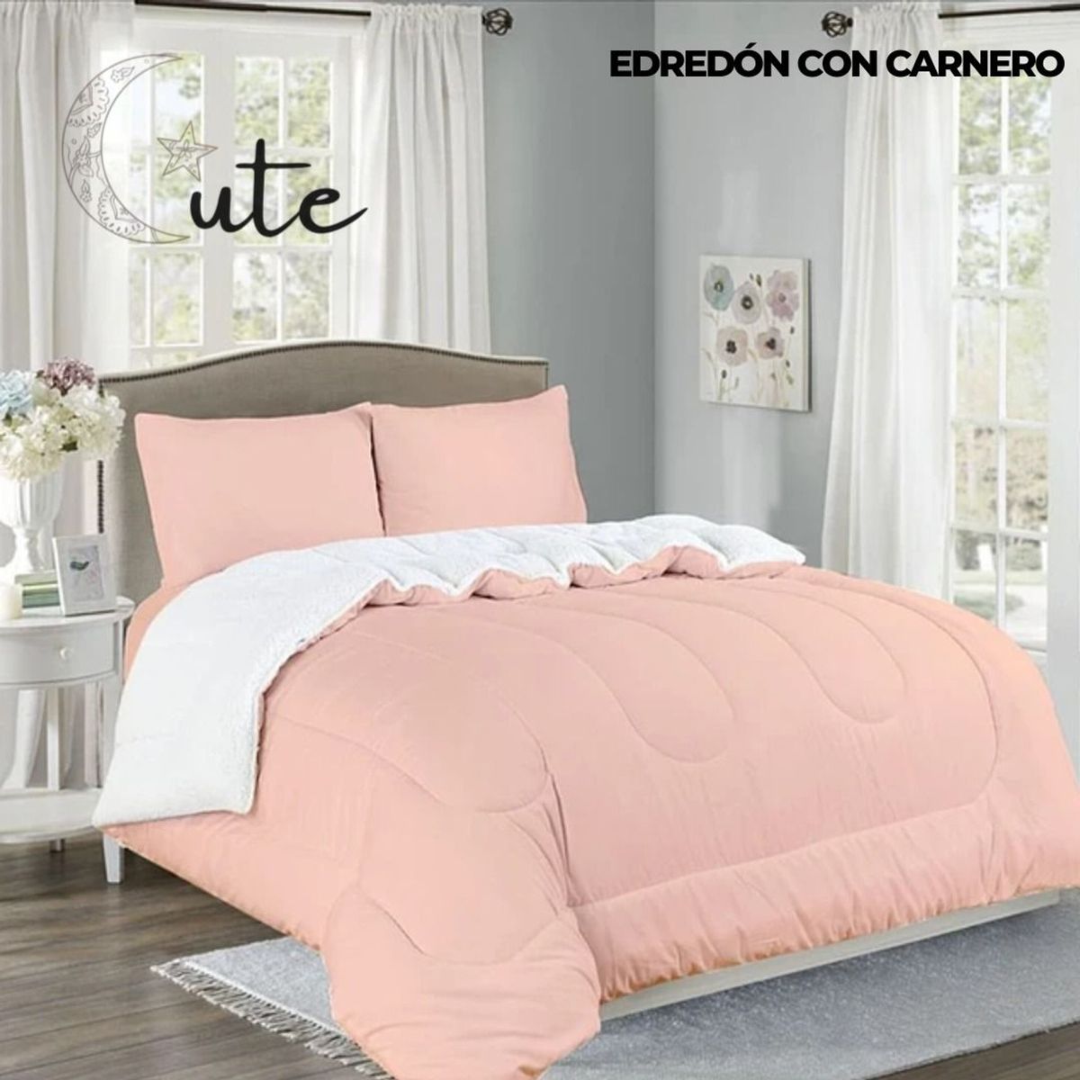 CASATEX - EDREDÓN CASATEX CON CARNERO DE 2 PLAZAS