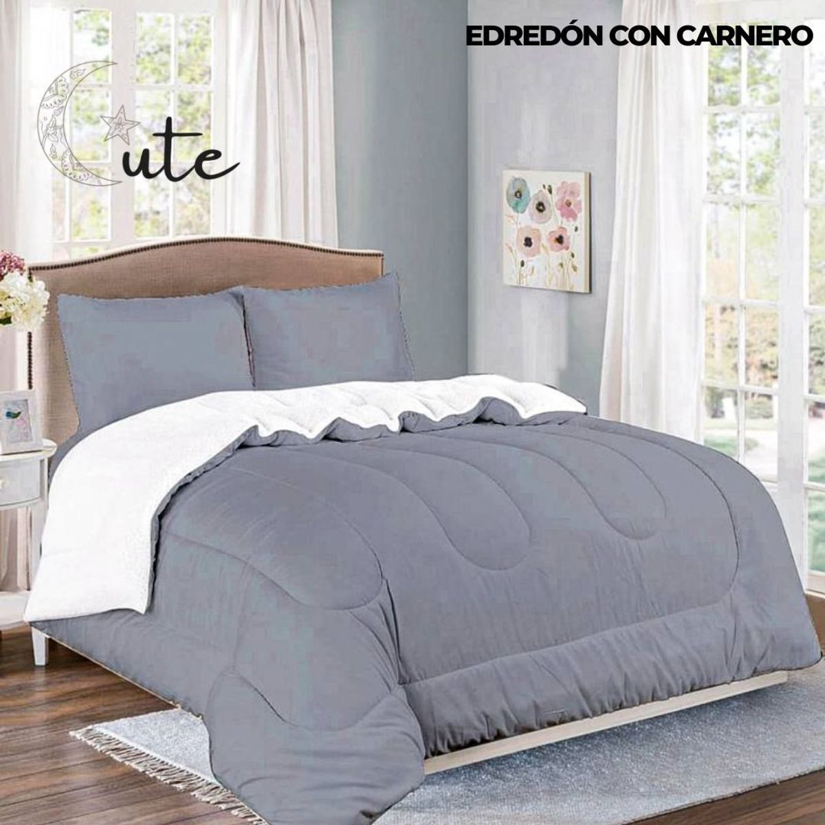 CASATEX - EDREDÓN CASATEX CON CARNERO DE 2 PLAZAS