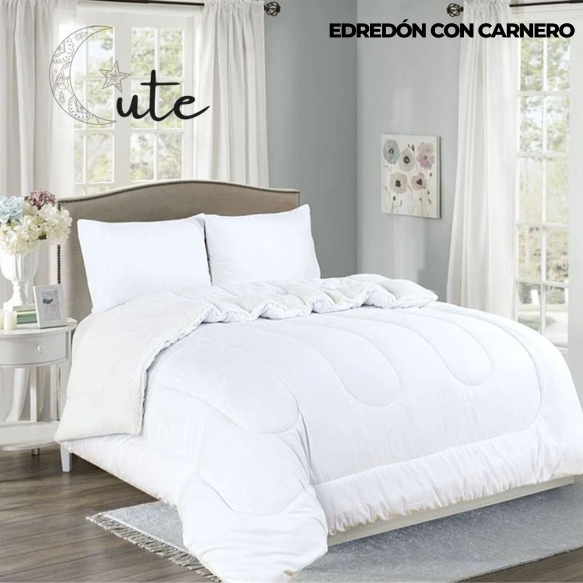 CASATEX - EDREDÓN CASATEX CON CARNERO DE 2 PLAZAS