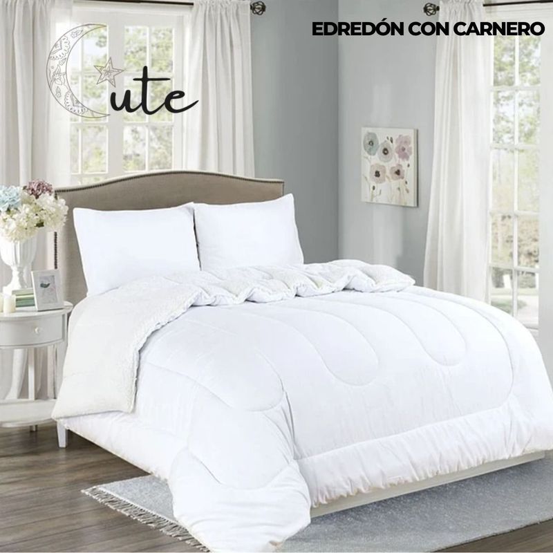 CASATEX - EDREDÓN CASATEX CON CARNERO DE 2 PLAZAS