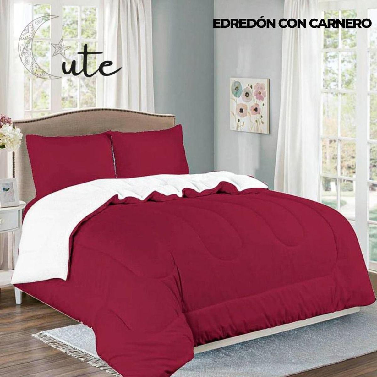 CASATEX - EDREDÓN CASATEX CON CARNERO DE 2 PLAZAS