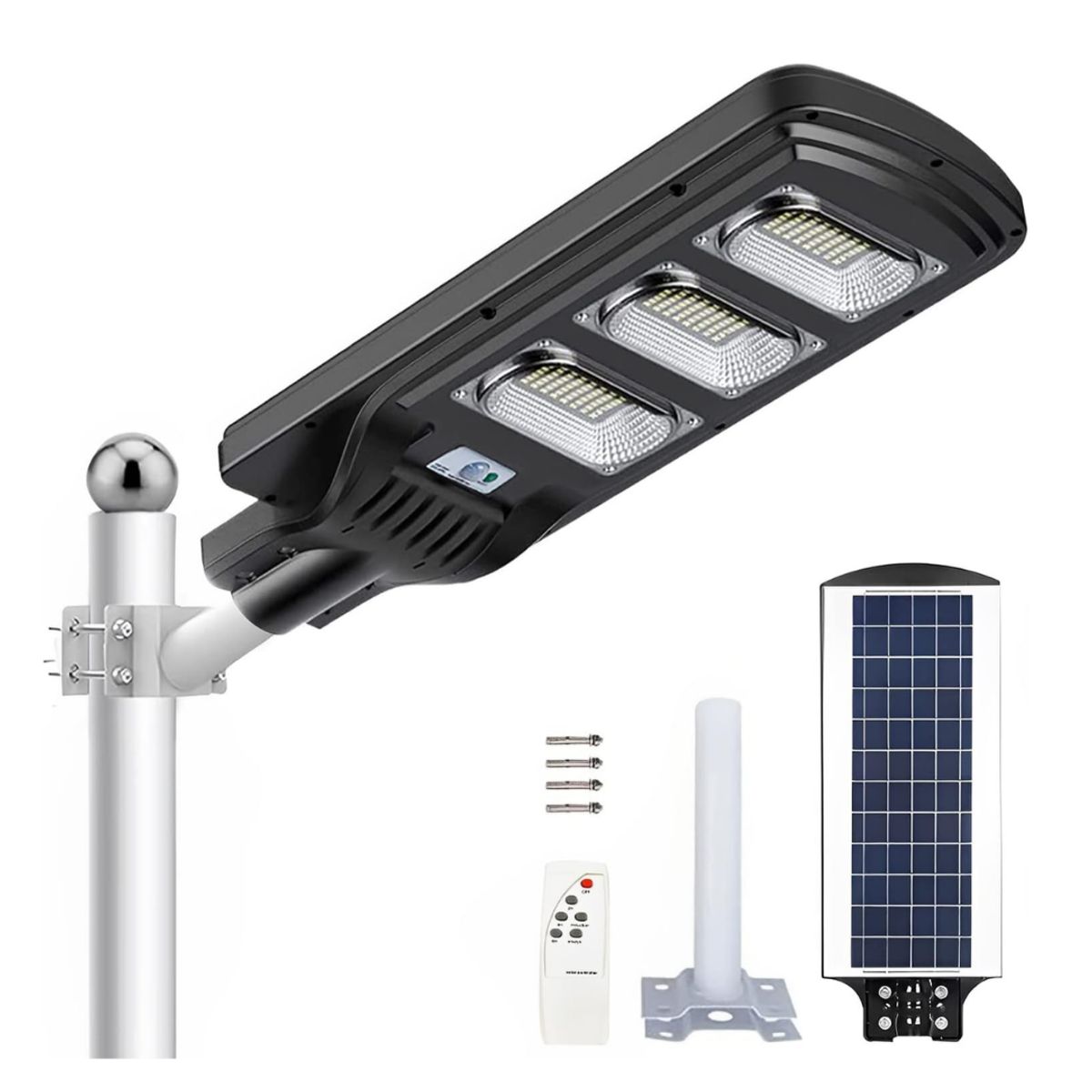 SEISA - Reflector Farola Luz Led Con Panel Solar IP65  90w