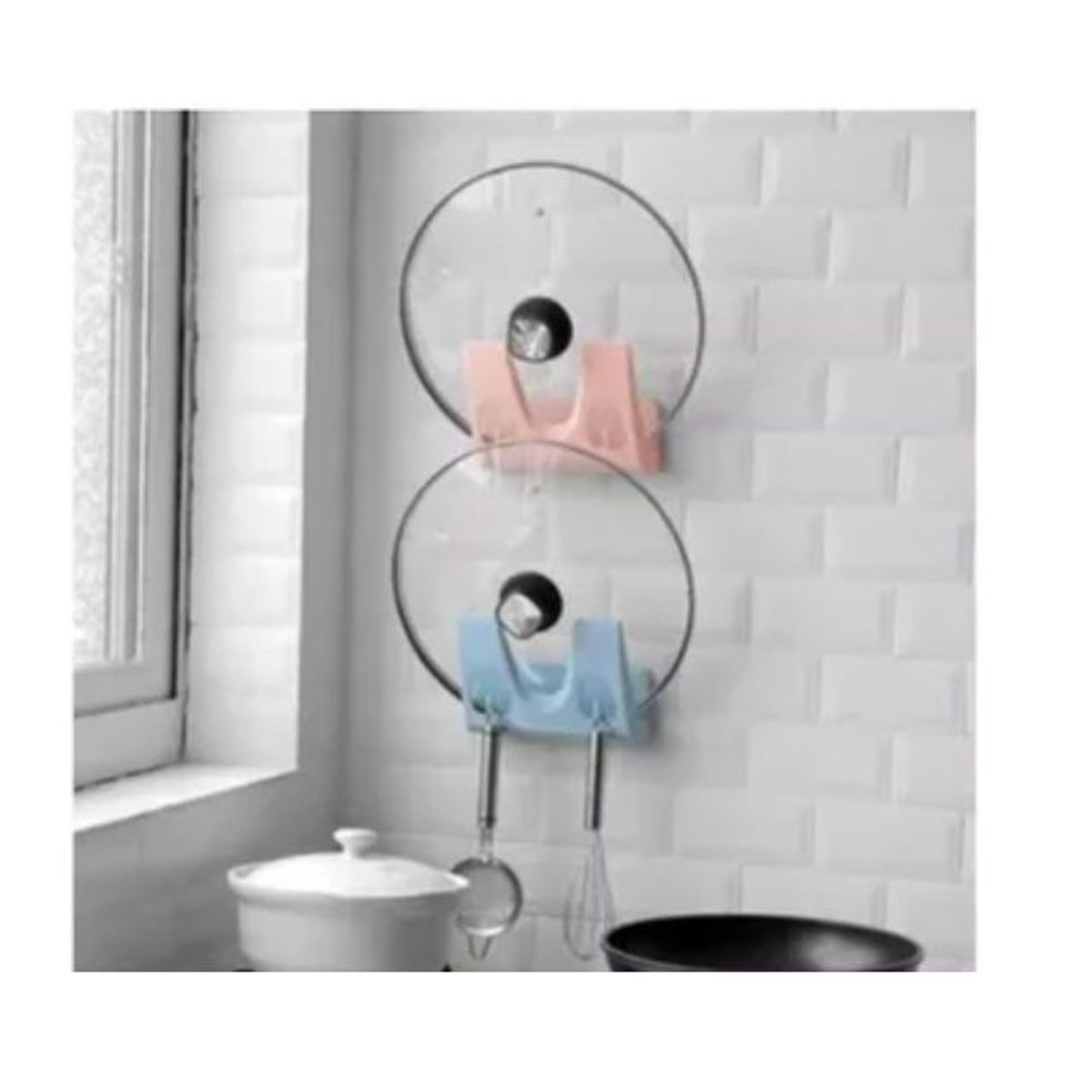 GENERICO - Organizador Colgador Soporte de Tabla de Picar Tapa de Olla Cucharon