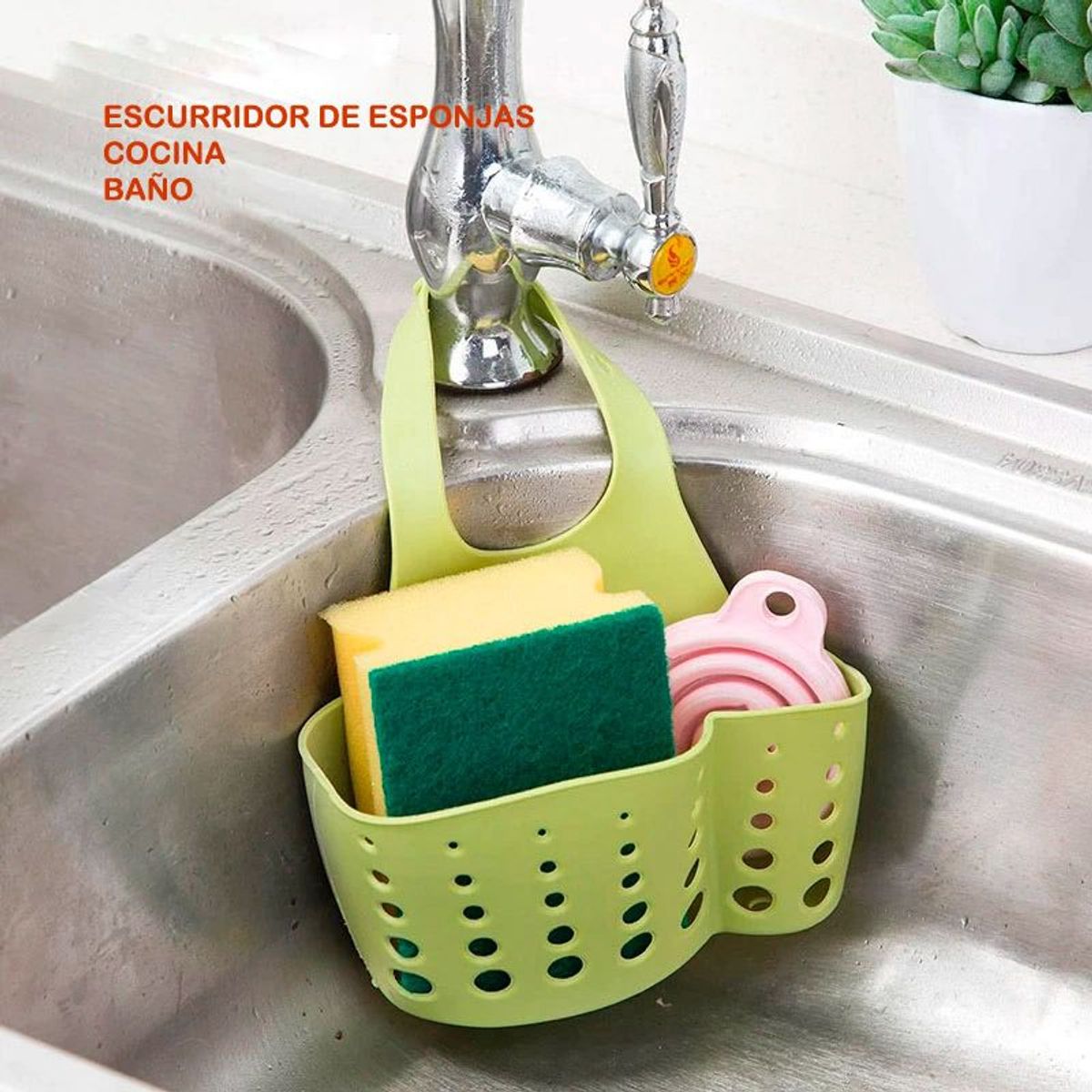 GENERICO - Cesta de Drenaje Colgante para Cocina o Baño