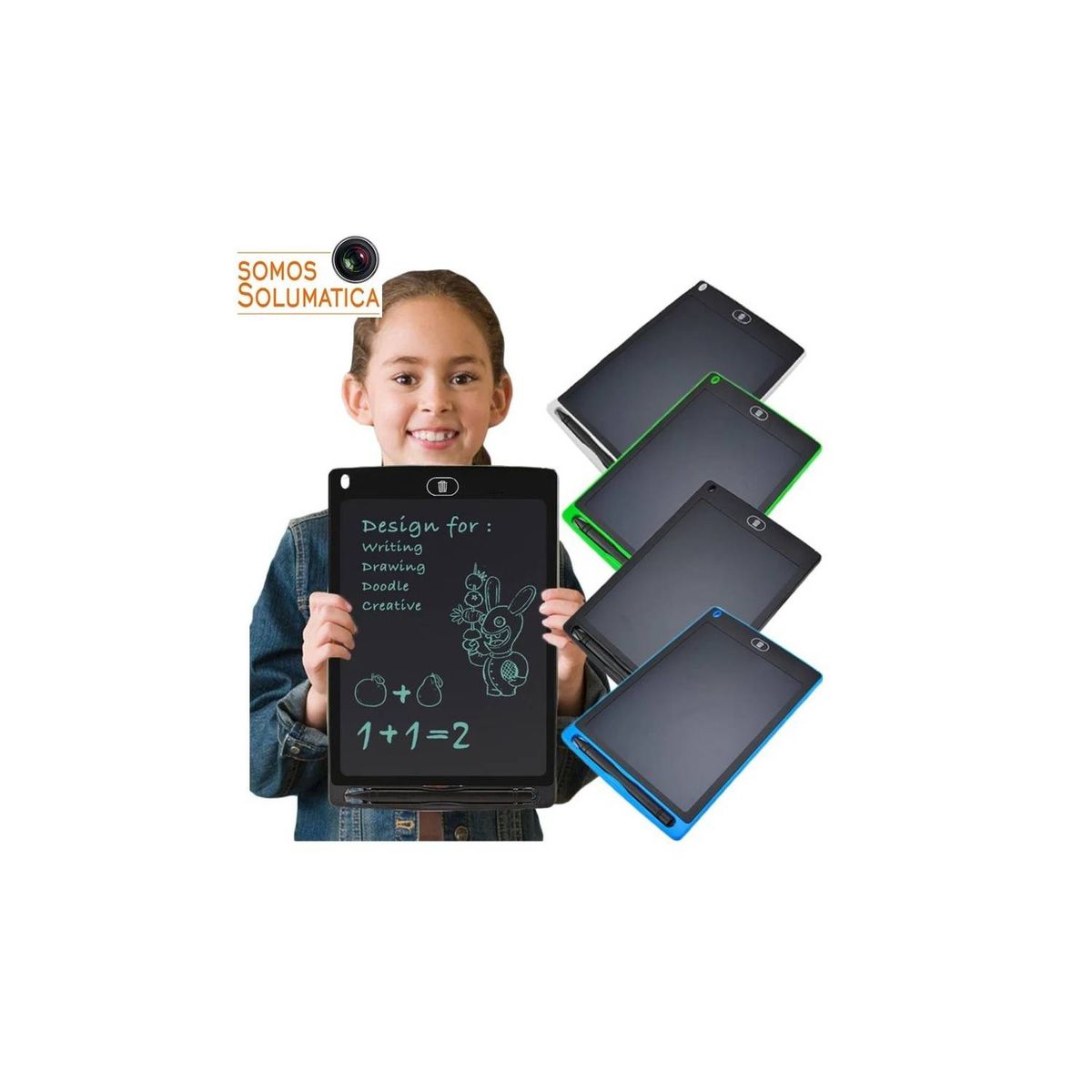 GENERICO - Tablet Pizarra Lcd Dibujo para Niños 8,5 Pulgadas Verde