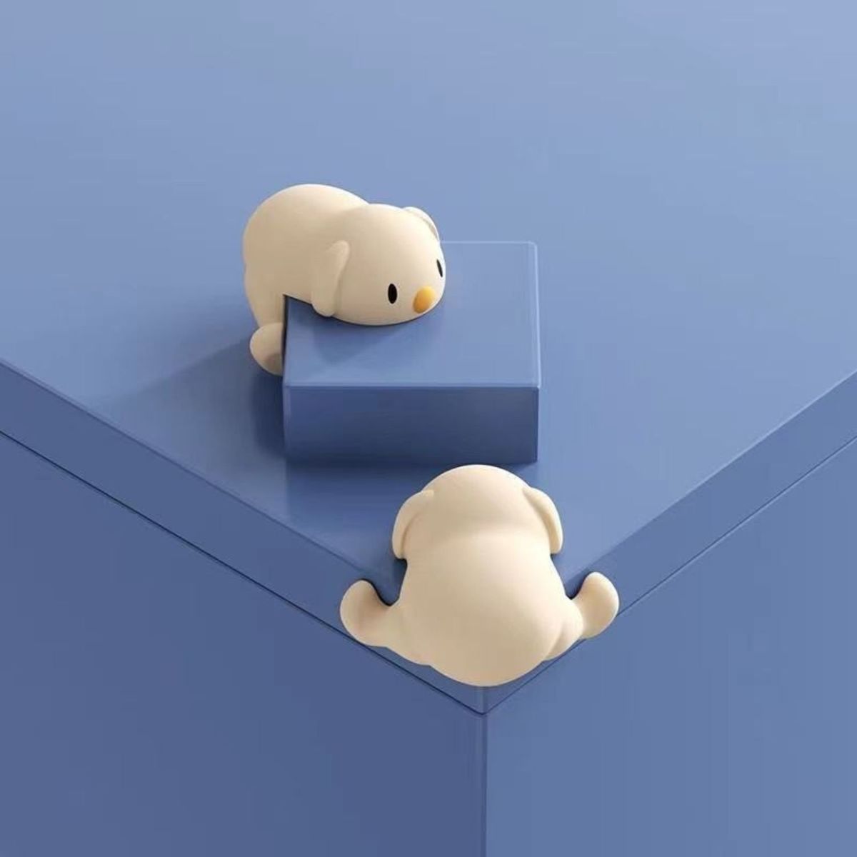 GENERICO - Protector de Esquinas Oso Rosa Pack x 4 Pzs