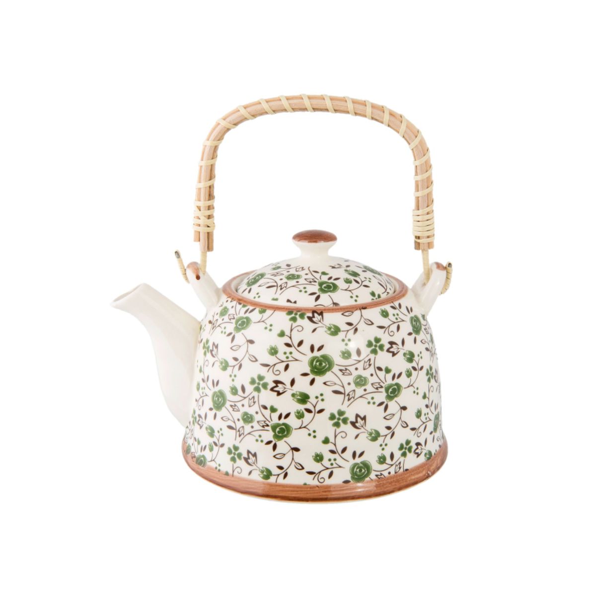 IMPORTADO MC - Tetera Diseño Oriental Yu-hua Flores Verdes