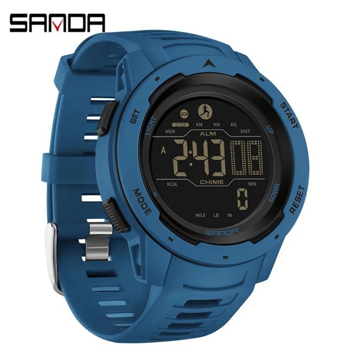 SANDA - Reloj Deportivo Sanda  Resistente - Negro