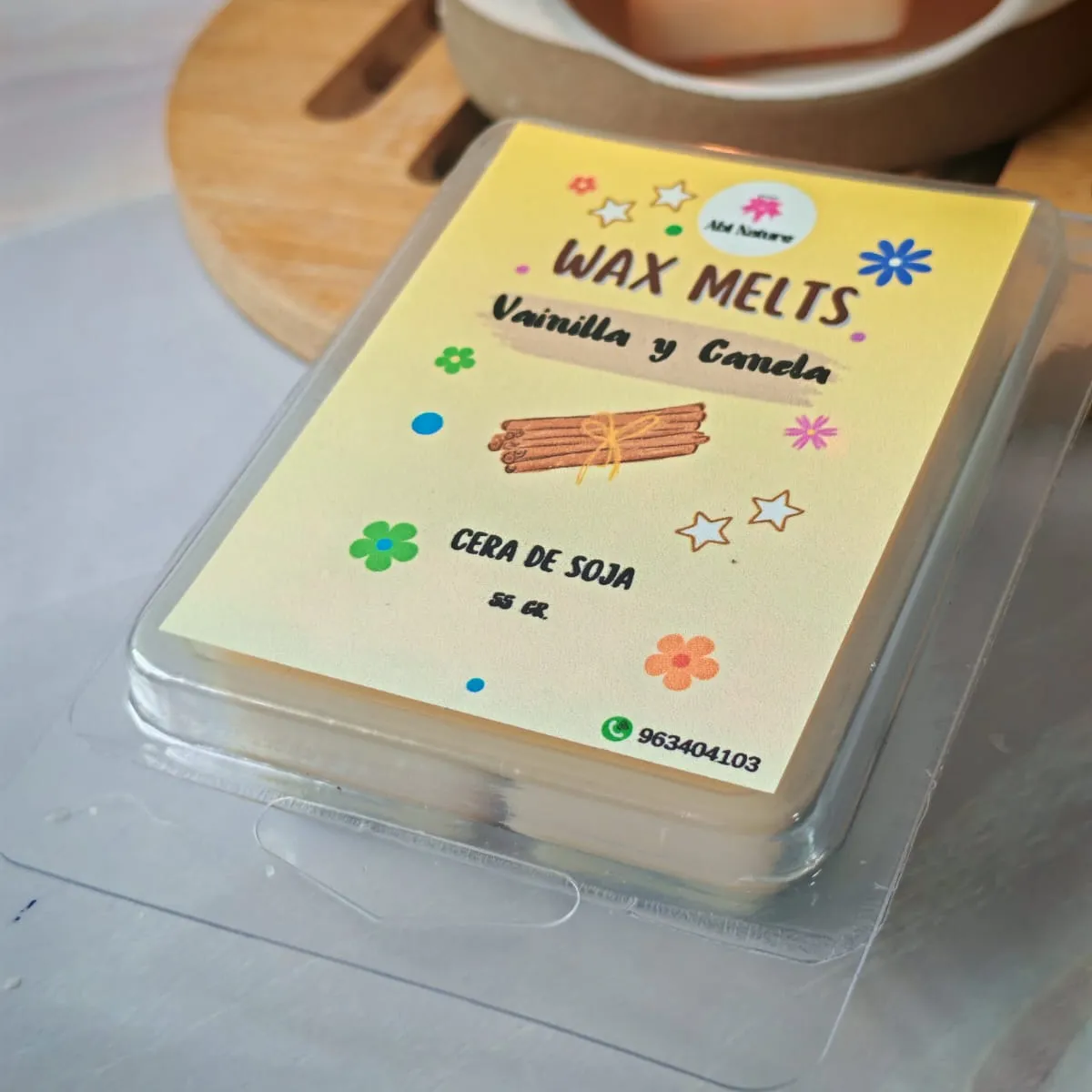 GENERICO - Wax Melts de Cera de Soja  Vainilla & Canela