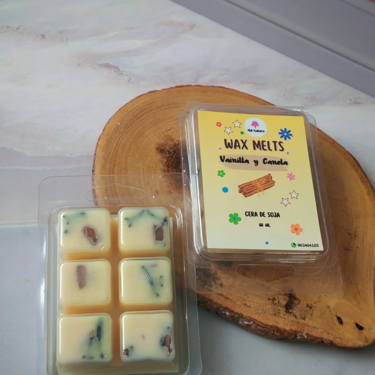 GENERICO - Wax Melts de Cera de Soja  Vainilla & Canela