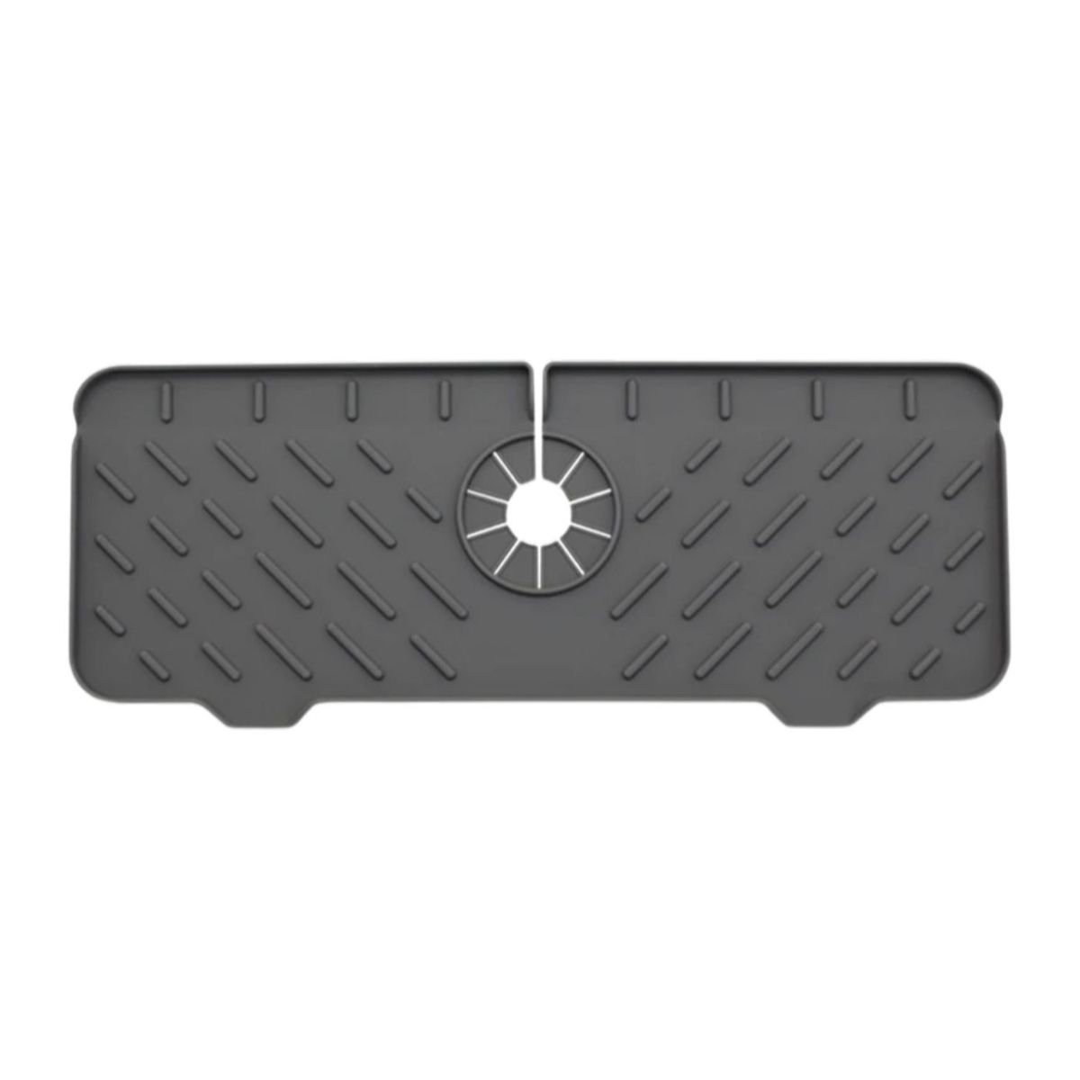 GENERICO - Tapete Drenaje de Silicona para Lavamanos de Cocina Baño Plomo Oscuro