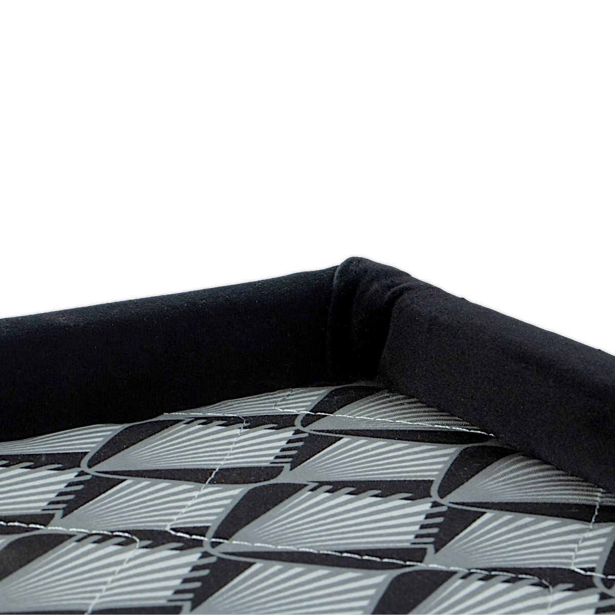 MUEBLES MACRUMO - Box Tarima Encajonado Premium reforzado y acolchado 2 Plz - Negro Impermeable