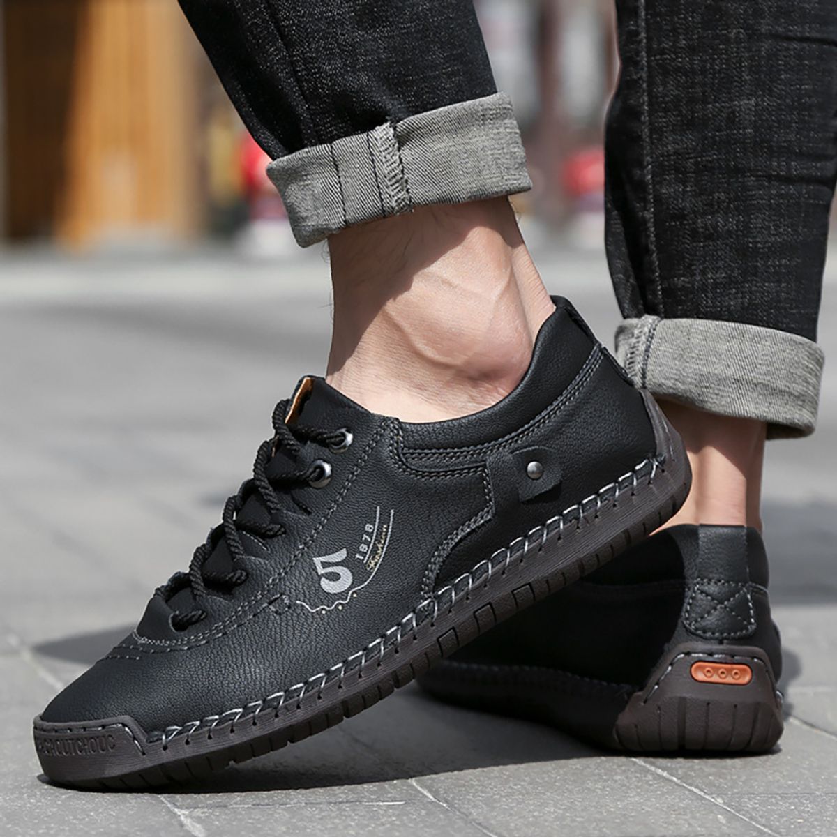 RINODERINA - Zapatos Casual Para Hombre Tipo Botas Martin RinoDeRina - Regalo