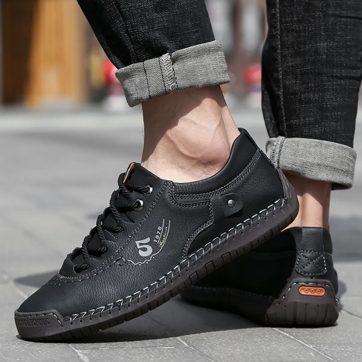 RINODERINA - Zapatos Casual Para Hombre Tipo Botas Martin RinoDeRina - Regalo