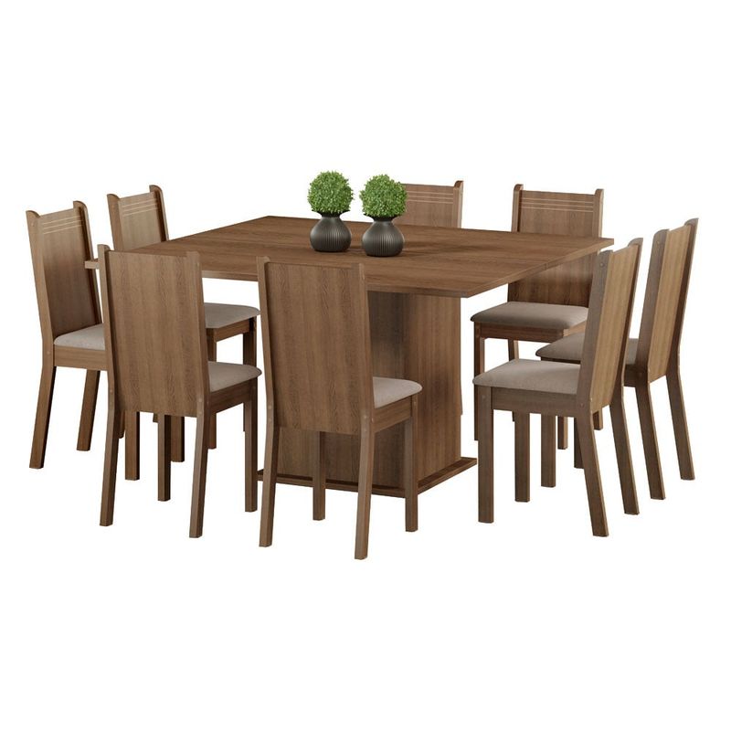 MADESA - Juego de Comedor Clarice con 8 Sillas