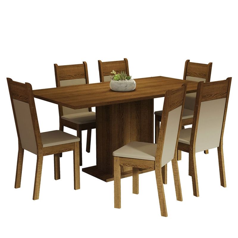MADESA - Juego de Comedor Augusta con 6 Sillas