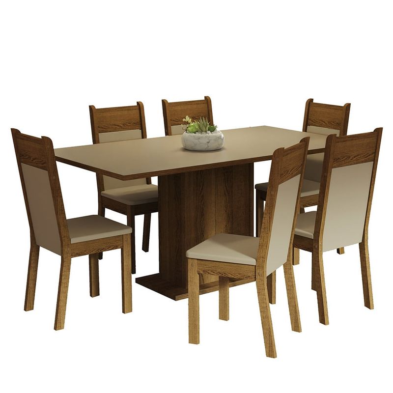 MADESA - Juego de Comedor Augusta con 6 Sillas