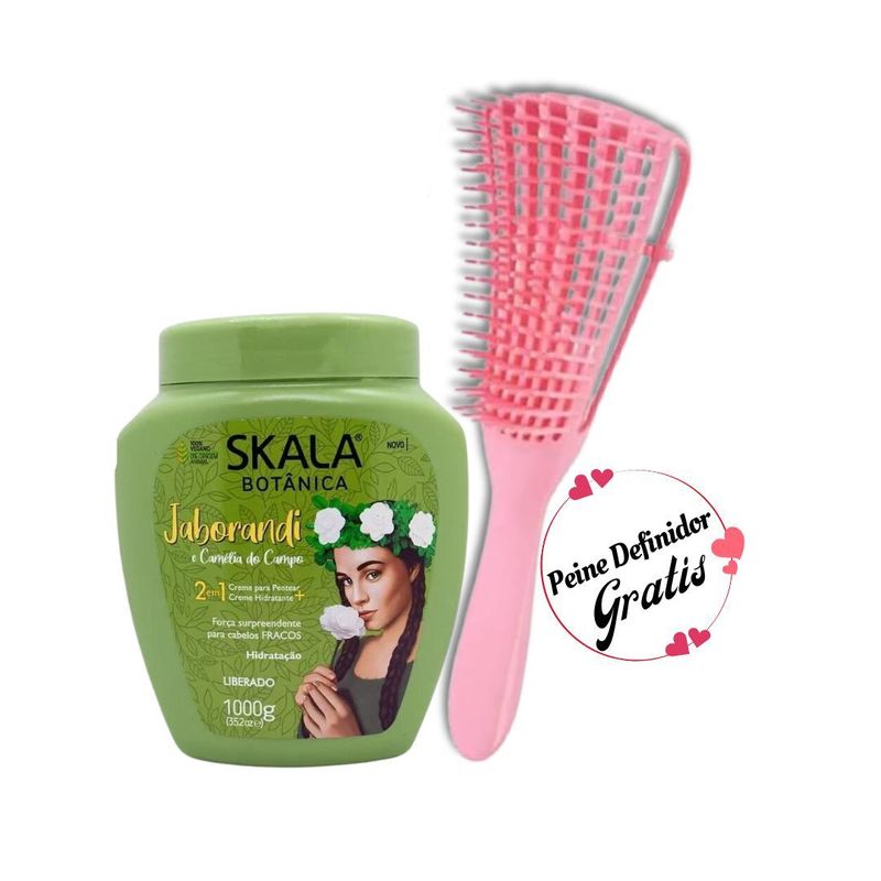 SKALA - Mascarilla Cap Jaborandi Y Camelia 2en1 Skala Botánica 1Kg+ Peine Regalo