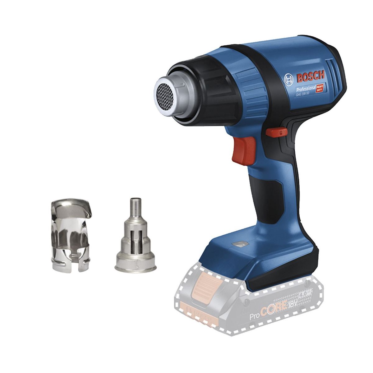 BOSCH - Pistola De Calor Bosch GHG 18V-50 Baretool 300500°C Indus