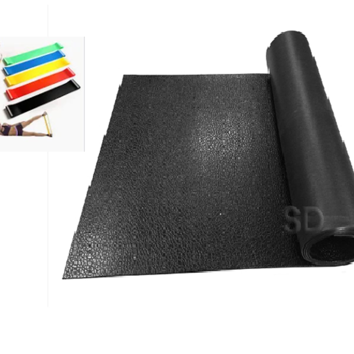 OEM - PISO MATT GIMNACIO CAUCHO ENTRENAMIENTOS + Bandas